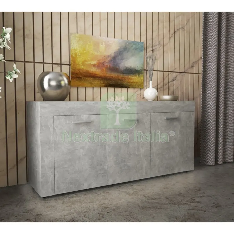 Kit Madia 3 Ante 150X82X41 CM Cemento Chiaro 4298 — Cemento, malte e collanti edili — rif. FERX.903