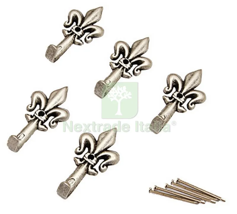 5BLISTER Blister Appendiquadro Giglio Nichel Satinato MM.32(PZ5) — Ferramenta per legno e mobili — rif. FERX.90409 5BLISTER Blister Appendiquadro Giglio Nichel Satinato MM.32(PZ5) — Ferramenta per legno e mobili — rif. FERX.90409