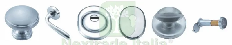 Porta Blindata-Kit Accessori Cromo Satinato Destra — Ferramenta porte e finestre — rif. FERX.90616 Porta Blindata-Kit Accessori Cromo Satinato Destra — Ferramenta porte e finestre — rif. FERX.90616
