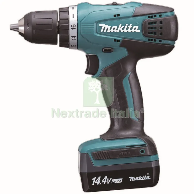 Makita Trapano con 2 Batteria 14,4V-LI DF347DWE — Trapani e avvitatori — rif. FERX.91061 Makita Trapano con 2 Batteria 14,4V-LI DF347DWE — Trapani e avvitatori — rif. FERX.91061
