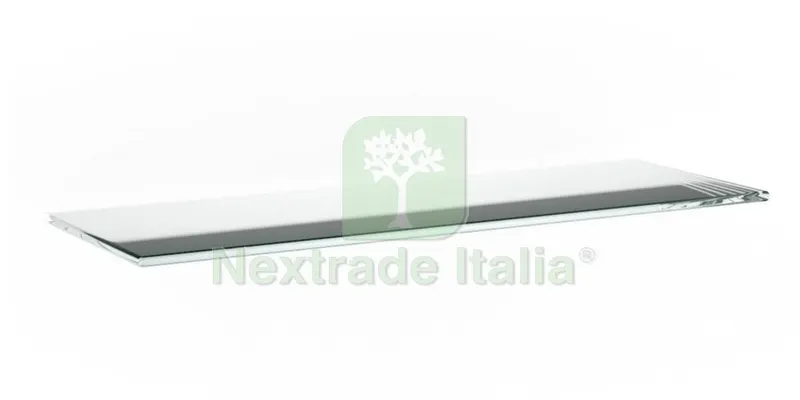 5PZ Mensola MOD.VITRA MM.6 Trasparente CM.12x45 — Arredo — rif. FERX.91188