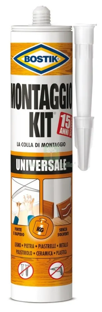 12PZ Bostik Montaggio Kit Universale Cartuccia da 440G — Adesivi e sigillanti — rif. FERX.91261 12PZ Bostik Montaggio Kit Universale Cartuccia da 440G — Adesivi e sigillanti — rif. FERX.91261