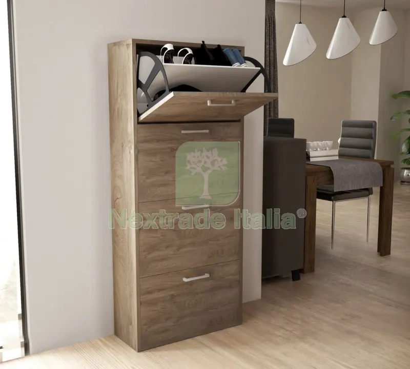 Kit Scarpiera 4ANTE da Profilo 59X140X25 Rovere Chiaro K105 — Arredo — rif. FERX.918 Kit Scarpiera 4ANTE da Profilo 59X140X25 Rovere Chiaro K105 — Arredo — rif. FERX.918
