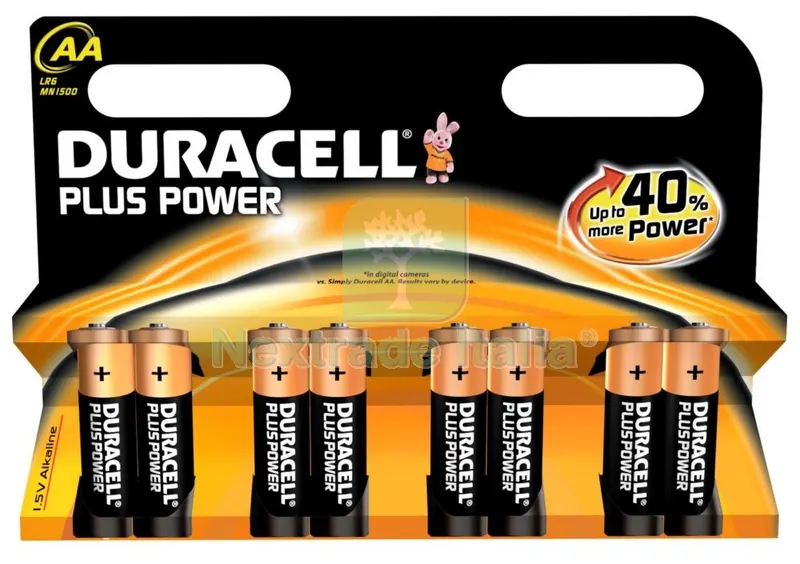 12BLISTER Duracell 'plus Power' Blister 8 PZ Stilo — Batterie e caricabatterie — rif. FERX.91876
