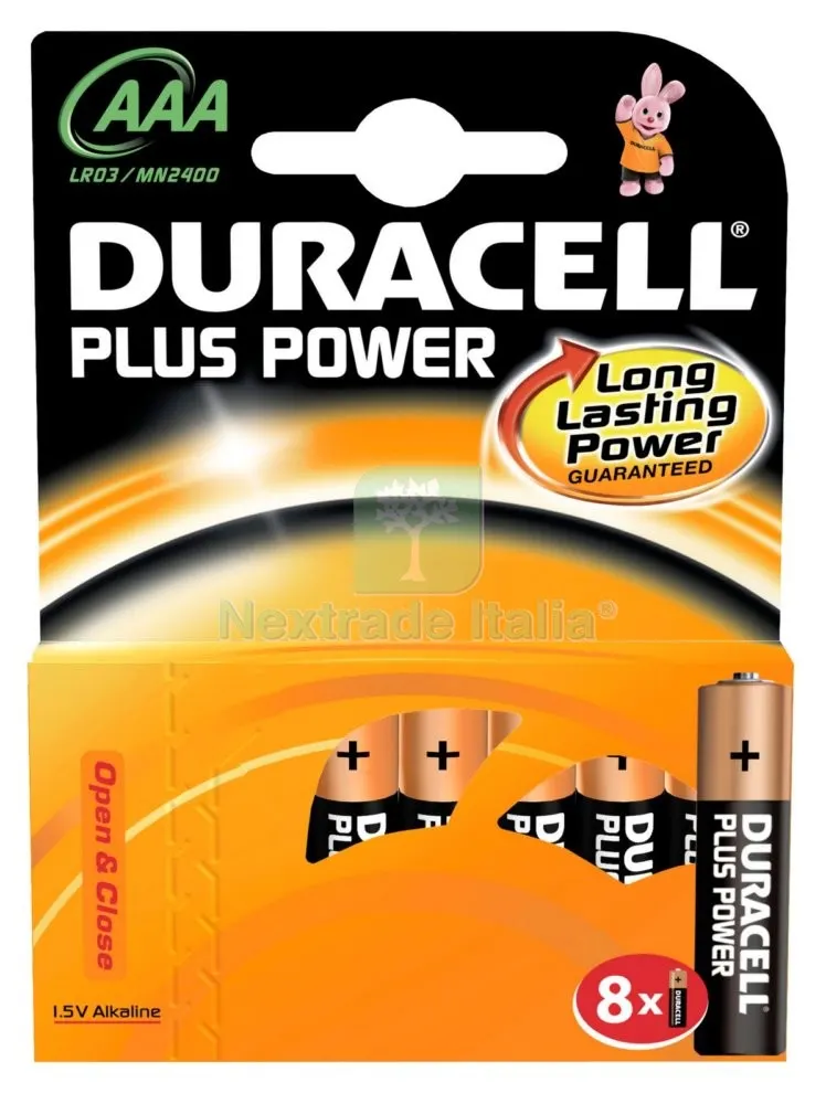 10BLISTER Duracell 'plus Power' Blister 8 PZ M/Stilo — Batterie e caricabatterie — rif. FERX.91877