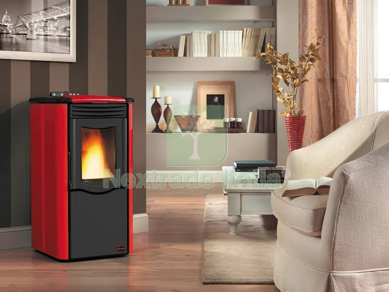 Stufa Pellet KW.5,8 Rosy Bordeaux — Stufe e camini — rif. FERX.9189