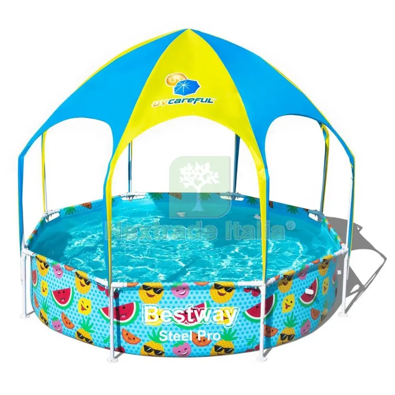 Piscina con TELAIO+COPERT+DOCCIA 244X51H 56432 — Tempo libero outdoor — rif. FERX.91893 Piscina con TELAIO+COPERT+DOCCIA 244X51H 56432 — Tempo libero outdoor — rif. FERX.91893