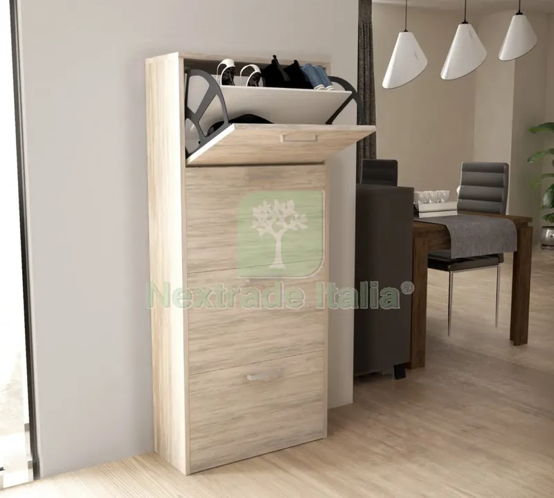 Kit Scarpiera 4ANTE da Profilo 59X140X25 Bianco Venato K083 — Arredo — rif. FERX.919 Kit Scarpiera 4ANTE da Profilo 59X140X25 Bianco Venato K083 — Arredo — rif. FERX.919