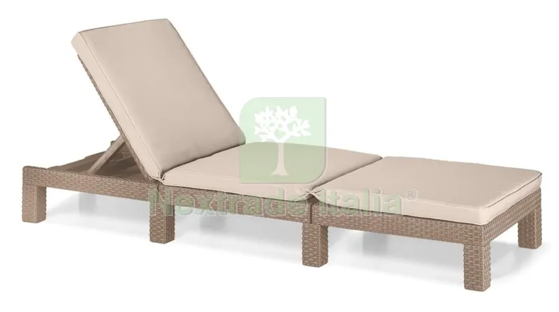 Allibert Lettino 'daytona' Colore Cappuccino con Cuscino — Tempo libero outdoor — rif. FERX.91917