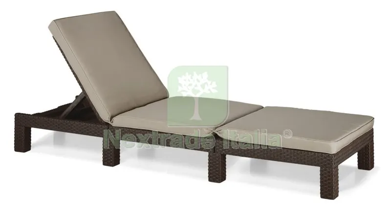 Allibert Lettino 'daytona' Brown con Cuscino — Tempo libero outdoor — rif. FERX.91918