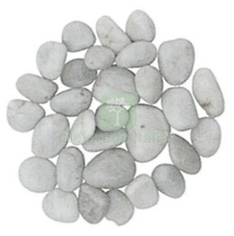 Ciottoli Levigati Bianco (confezione 10KG.) — Staccionate e steccati — rif. FERX.91924