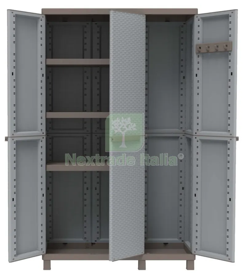 Armadio Terry Crattan 3ANTE CM 102X39X170H Tre Ripiani con Vano Portascope — Arredo — rif. FERX.91962 Armadio Terry Crattan 3ANTE CM 102X39X170H Tre Ripiani con Vano Portascope — Arredo — rif. FERX.91962