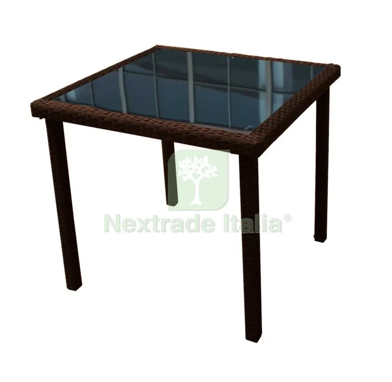 Tavolo 'NEW Edera' CM 80X80 Marrone — Casalinghi e organizzazione — rif. FERX.91983 Tavolo 'NEW Edera' CM 80X80 Marrone — Casalinghi e organizzazione — rif. FERX.91983