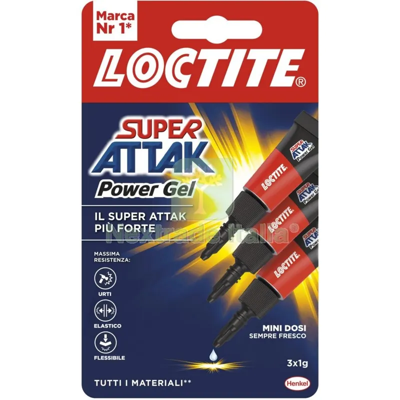24PZ ADESIVO ATTAK POWER FLEX GEL 'TRIO' 1G — Adesivi e sigillanti — rif. FERX.92009 24PZ ADESIVO ATTAK POWER FLEX GEL 'TRIO' 1G — Adesivi e sigillanti — rif. FERX.92009