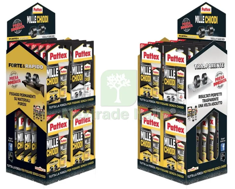 Espositore Millechiodi PZ 18 Bianco + PZ 6 Trasparente — Articoli per ufficio — rif. FERX.92059
