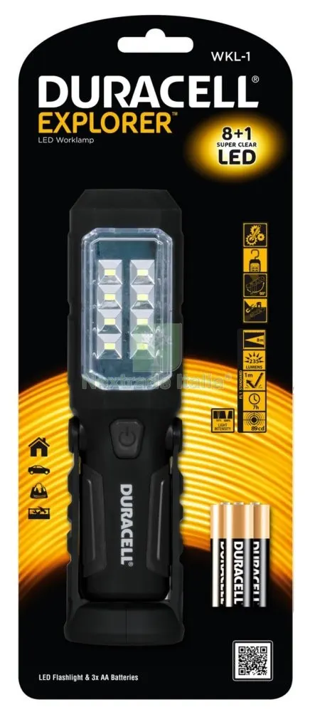 Duracell Torcia WKL-1 3AA Incluse — Batterie e caricabatterie — rif. FERX.92065 Duracell Torcia WKL-1 3AA Incluse — Batterie e caricabatterie — rif. FERX.92065