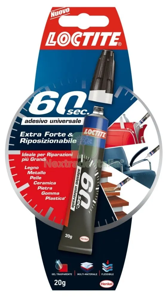 12PZ LOCTITE ADESIVO UNIVERSALE 60 SECONDI 20G — Adesivi e sigillanti — rif. FERX.92066 12PZ LOCTITE ADESIVO UNIVERSALE 60 SECONDI 20G — Adesivi e sigillanti — rif. FERX.92066