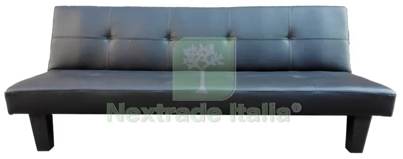 Divano Letto 'settle' PU Nero — Arredo — rif. FERX.92069 Divano Letto 'settle' PU Nero — Arredo — rif. FERX.92069