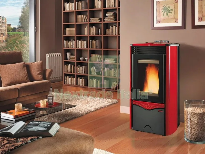 Stufa Pellet KW.14 Duchessa Idro Steel Bordeaux — Stufe e camini — rif. FERX.9212 Stufa Pellet KW.14 Duchessa Idro Steel Bordeaux — Stufe e camini — rif. FERX.9212
