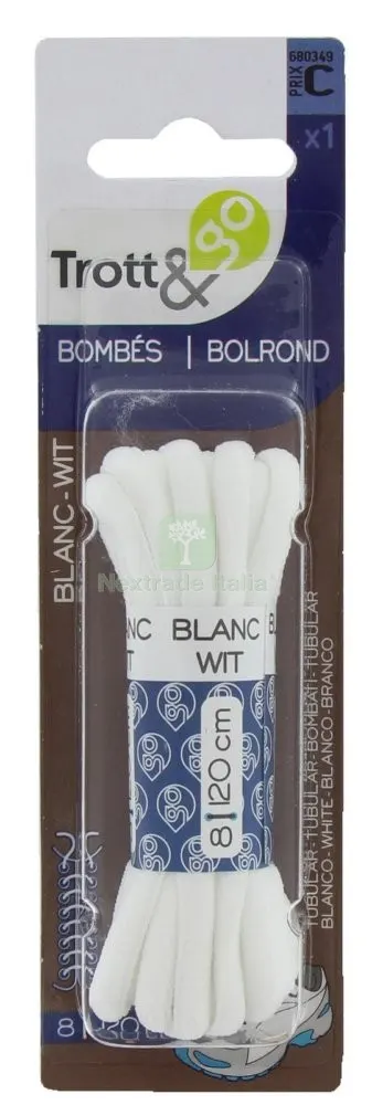 LACCI BOMBATI BIANCHI CM 120 1 PAIO — Flessibili e allacci — rif. FERX.92175 LACCI BOMBATI BIANCHI CM 120 1 PAIO — Flessibili e allacci — rif. FERX.92175