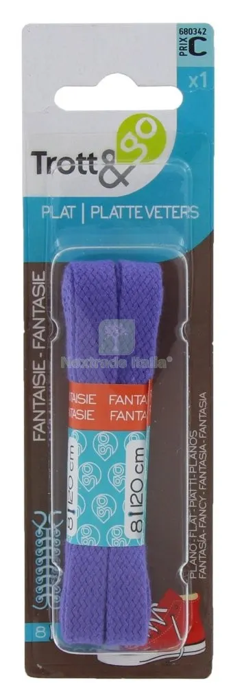 3PZ Lacci Fluo Viola CM 120 1 Paio — Flessibili e allacci — rif. FERX.92183