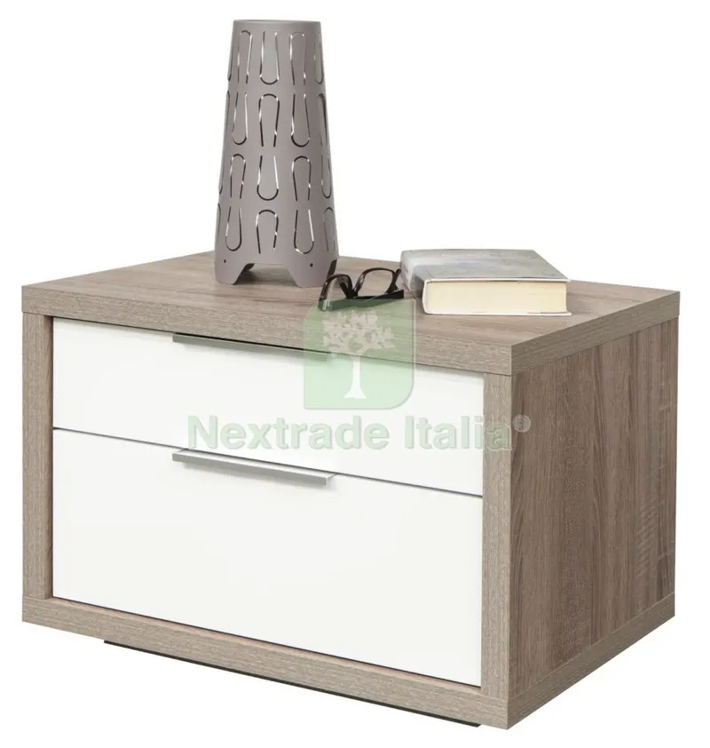 Kit Comodino 2 Cassetti Rovere T. Bianco Laccato — Arredo — rif. FERX.92205 Kit Comodino 2 Cassetti Rovere T. Bianco Laccato — Arredo — rif. FERX.92205