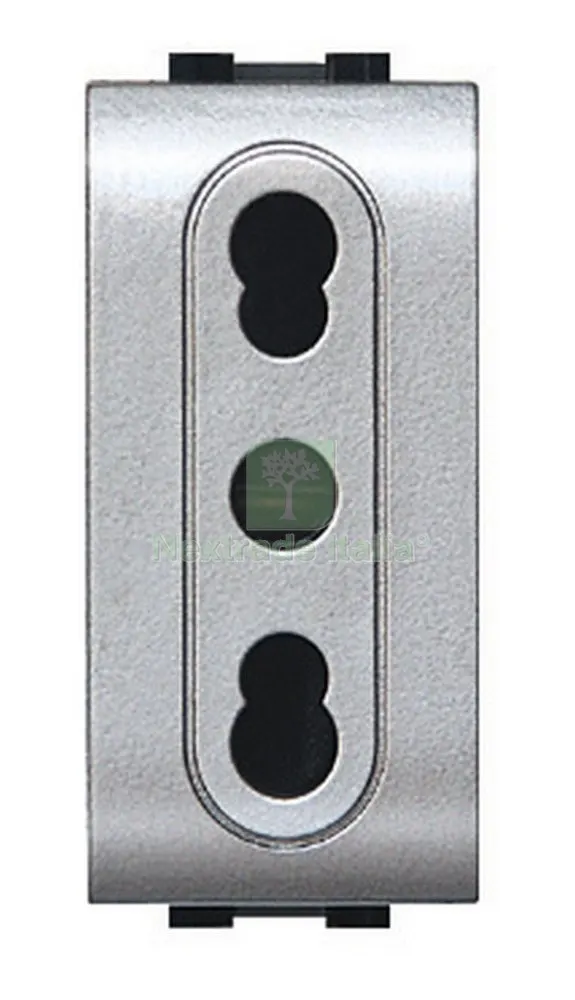 12PZ LIFE ART. 4045TEC PRESA BIVALENTE TEC — Interruttori e prese — rif. FERX.92219