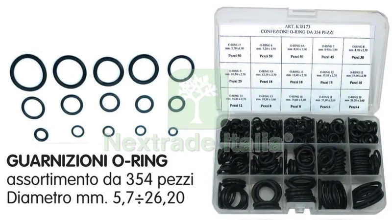 CASSETTA O-RING MISTA PZ.354 — Casalinghi e organizzazione — rif. FERX.9222