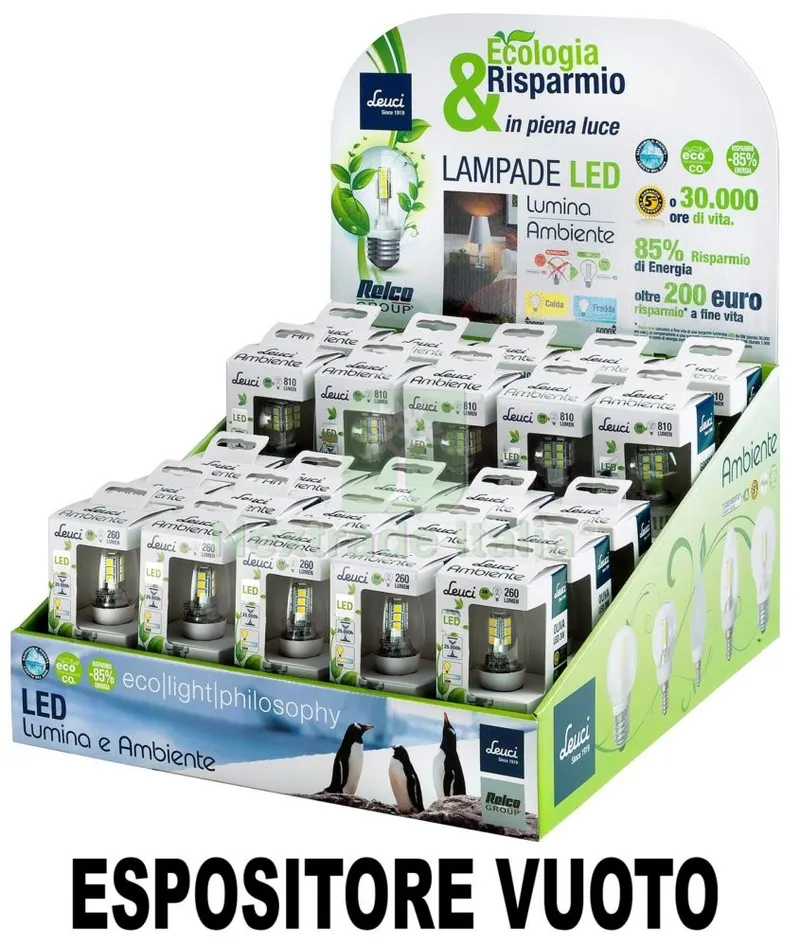 Leuci LED Espositore da Banco Vuoto — Articoli per ufficio — rif. FERX.92239