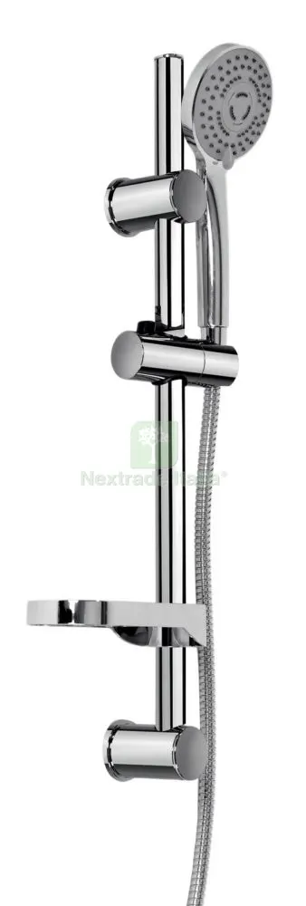 2PZ Gedy ART. GS02008 Saliscendi Lunghezza 50CM Diametro 22 con Portasapone — Accessori bagno — rif. FERX.92283 2PZ Gedy ART. GS02008 Saliscendi Lunghezza 50CM Diametro 22 con Portasapone — Accessori bagno — rif. FERX.92283