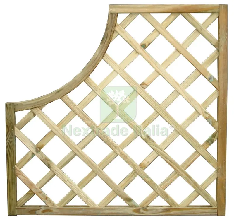 GRIGLIATO PINO IMPREGNATO MOD.35 CM.90X90 ANG — Recinzioni in legno — rif. FERX.92285 GRIGLIATO PINO IMPREGNATO MOD.35 CM.90X90 ANG — Recinzioni in legno — rif. FERX.92285