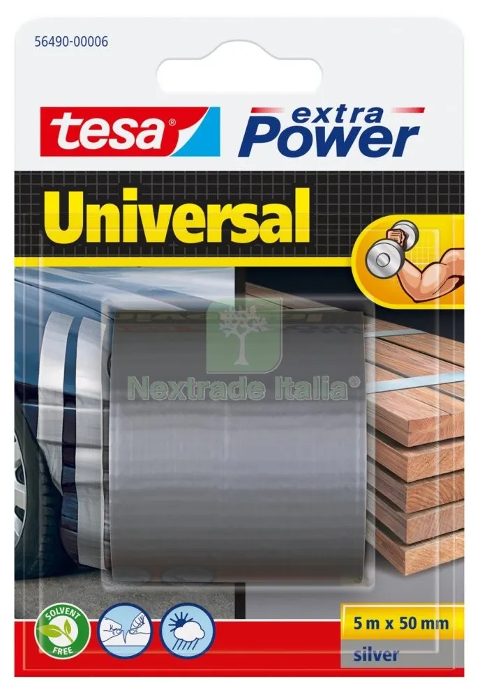 4PZ Nastro Americano Extra Power MM.50X5MT.SILVER — Nastri e mascherature — rif. FERX.92318 4PZ Nastro Americano Extra Power MM.50X5MT.SILVER — Nastri e mascherature — rif. FERX.92318