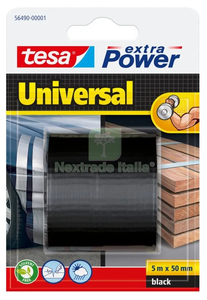 4PZ NASTRO AMERICANO EXTRA POWER MM.50X5MT.NERO — Nastri e mascherature — rif. FERX.92319