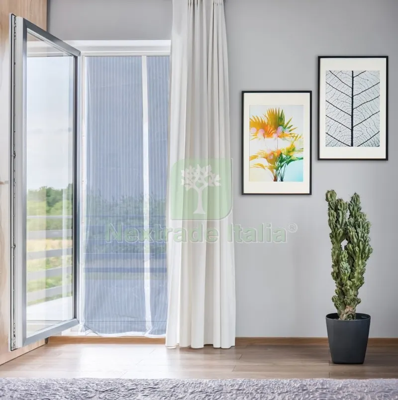 5PZ Zanzariera Magnetica Lusso Balcone 140XH240 Bianco — Tende e zanzariere — rif. FERX.92340 5PZ Zanzariera Magnetica Lusso Balcone 140XH240 Bianco — Tende e zanzariere — rif. FERX.92340