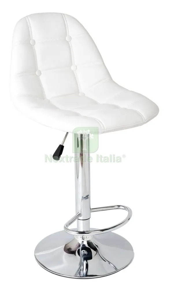 2PZ Sgabello Girevole "button " Bianco — Arredo — rif. FERX.92345 2PZ Sgabello Girevole "button " Bianco — Arredo — rif. FERX.92345