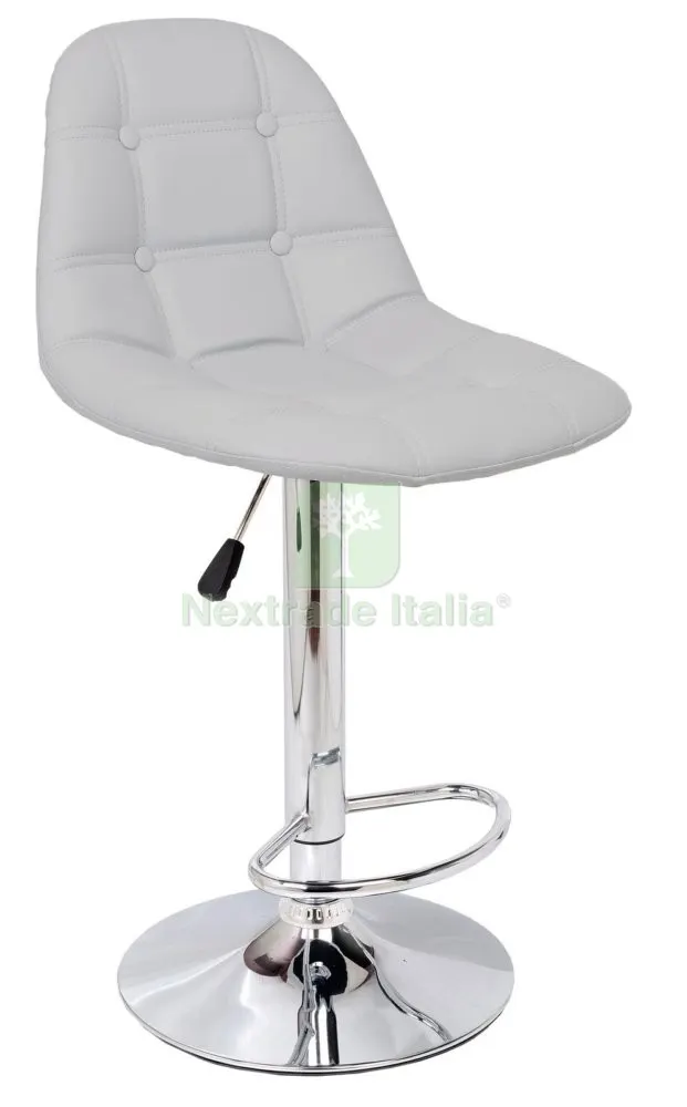 SGABELLO GIREVOLE "BUTTON " GRIGIO PERLA — Arredo — rif. FERX.92346