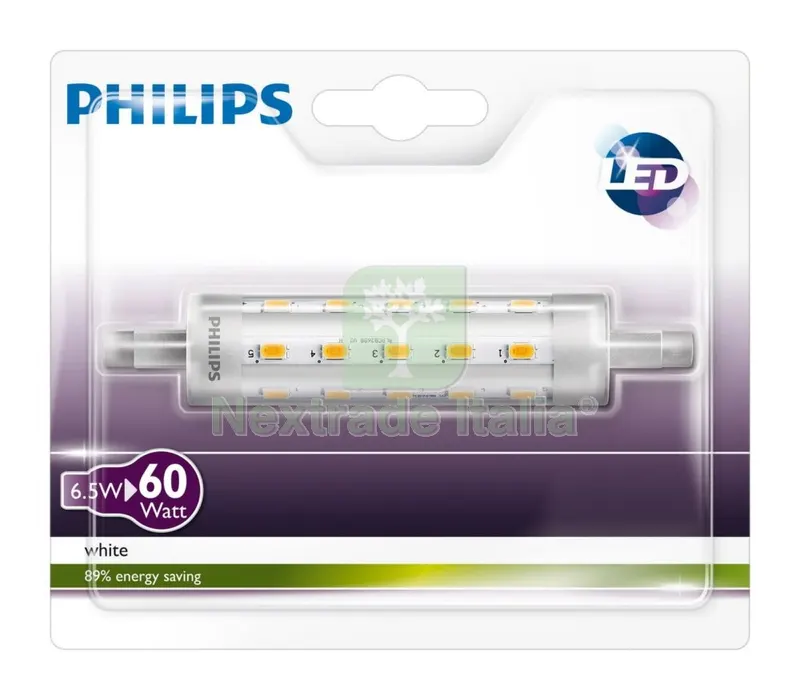 4PZ Philips LED Lineare R7S-W6,5-3000K- 806 Lumen — Illuminazione — rif. FERX.92393