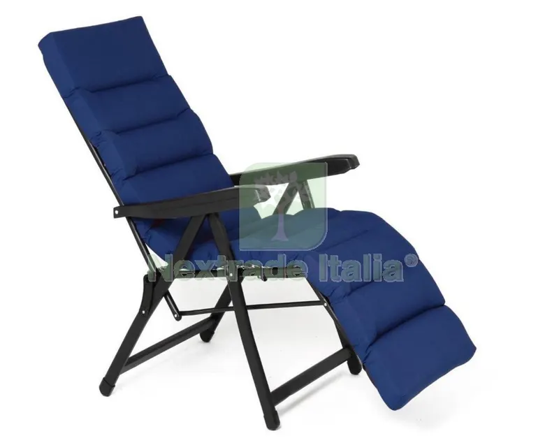 Sdraio con Poggiapiedi 6 Posizioni Bomber Colori Assortiti — Tempo libero outdoor — rif. FERX.92546