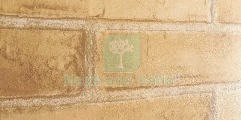 8PZ Doga Rivestimento PVC CM 270X25X0,8 Brick T.SIENA — Pannelli e tavole in legno — rif. FERX.92554