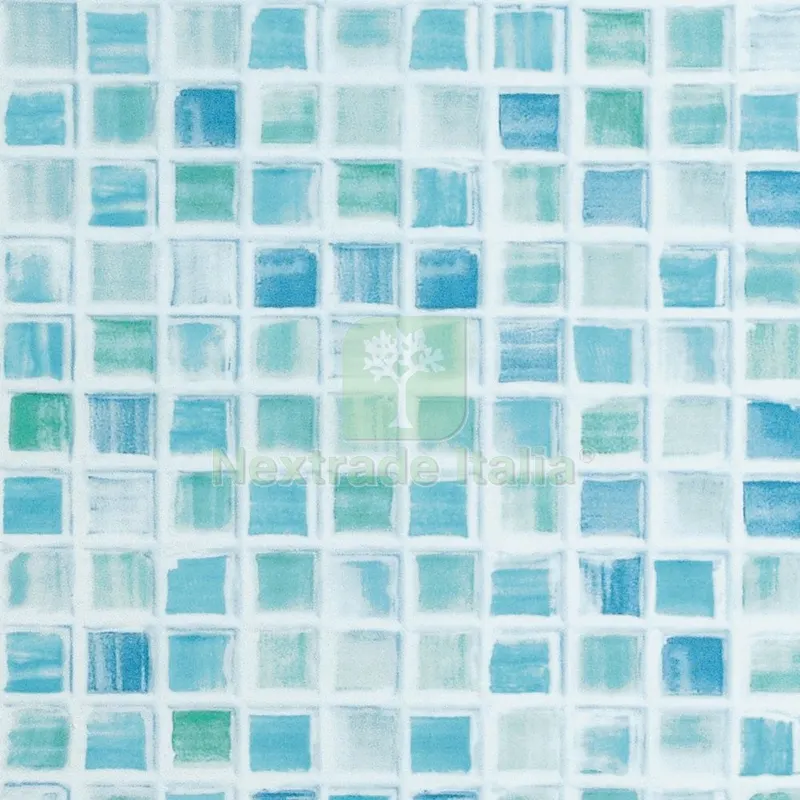 16PZ Doga Rivestimento PVC CM 270X25X0,8 Mosaico Celeste — Utensili muratura — rif. FERX.92555 16PZ Doga Rivestimento PVC CM 270X25X0,8 Mosaico Celeste — Utensili muratura — rif. FERX.92555