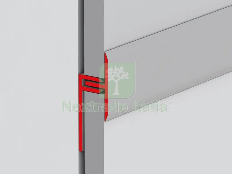 12PZ PROFILO GIUNZIONE A202 CM 300 NOCE — Isolanti e reti — rif. FERX.92564