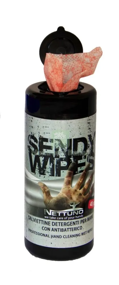 SALVIETTE LAVAMANI "SENDY WIPES" (PZ 40) — Sgrassanti e detergenti pittura — rif. FERX.92588