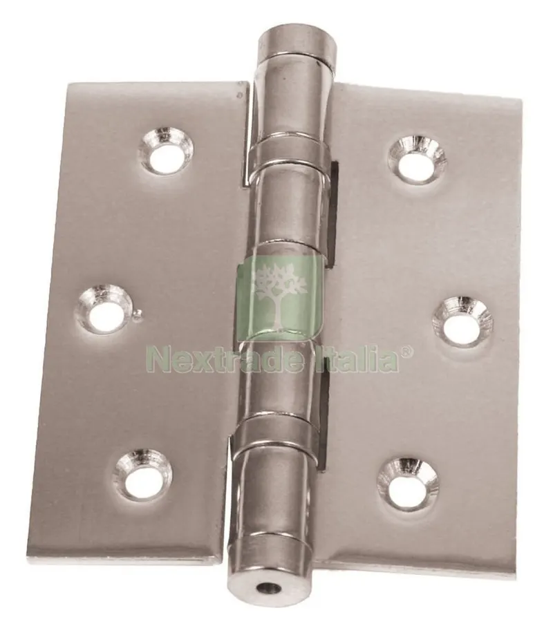 6PZ Cerniera con Cuscinetti Pomoli Cilindro Cromo Satinato 75X65 — Serrature e cilindri — rif. FERX.92606 6PZ Cerniera con Cuscinetti Pomoli Cilindro Cromo Satinato 75X65 — Serrature e cilindri — rif. FERX.92606