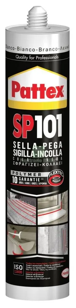 12PZ PATTEX CARTUCCIA SP101 BIANCO ML 280 — Adesivi e sigillanti — rif. FERX.92634 12PZ PATTEX CARTUCCIA SP101 BIANCO ML 280 — Adesivi e sigillanti — rif. FERX.92634