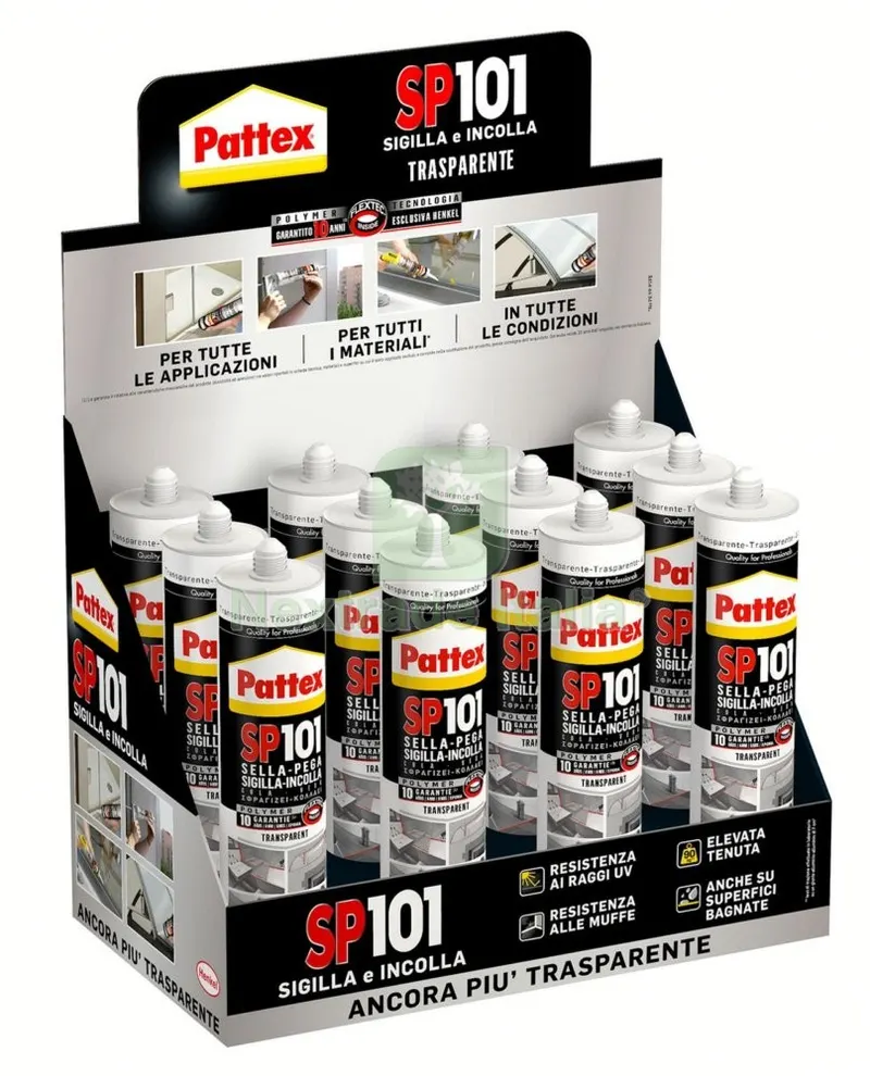 PATTEX CARTUCCIA SP101 TRASPARENTE ML 280 — Adesivi e sigillanti — rif. FERX.92635