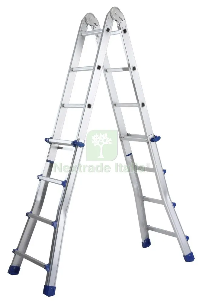 Scala in Alluminio Multiuso Scalini 4 + 4 Steep 2 (allungabile) — Scale e sgabelli — rif. FERX.92650