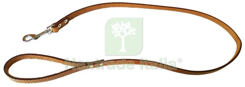 6PZ Guinzaglio in Cuoio Cucito Extra Largh. MM.18 — Cani — rif. FERX.92691