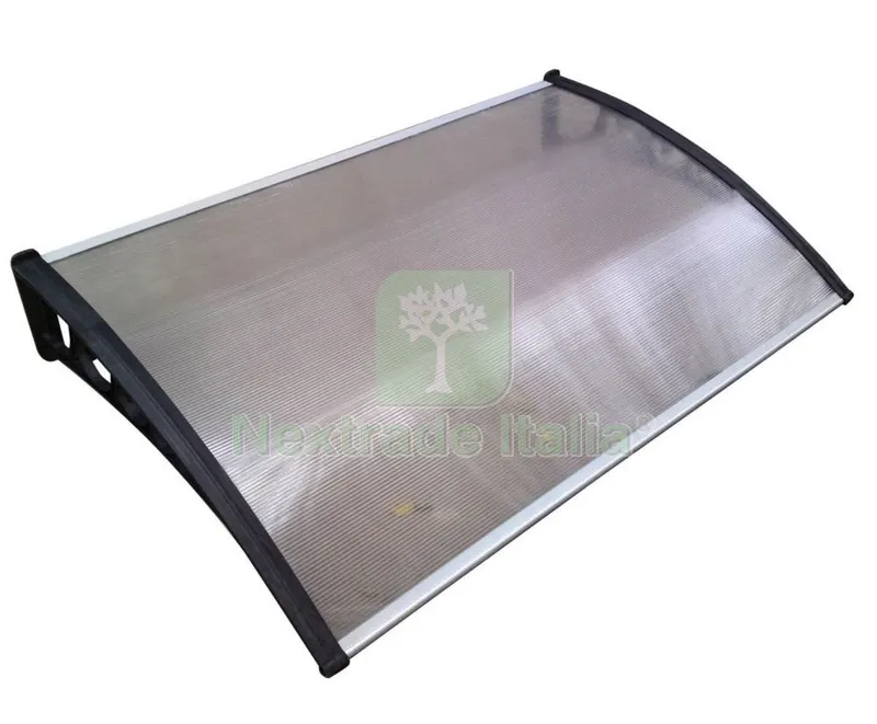 Pensilina in Policarbonato Alveolare L120 x P80 Opaco — Gazebo e strutture giardino — rif. FERX.92703 Pensilina in Policarbonato Alveolare L120 x P80 Opaco — Gazebo e strutture giardino — rif. FERX.92703