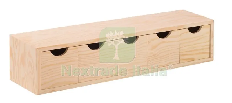 4PZ Cassettiera Mini 5 Cassetti 56X13XH12 CM — Arredo — rif. FERX.9273 4PZ Cassettiera Mini 5 Cassetti 56X13XH12 CM — Arredo — rif. FERX.9273