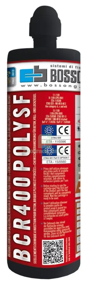 BOSSONG ANCORANTE CHIARO BCR400 POLY SF 400 ML CE-ETA — Tasselli e ancoraggi — rif. FERX.92745